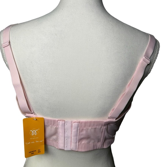 WINGSLOVE light pink underwire push up convertible bra size 40G NWT - Picture 8 of 13